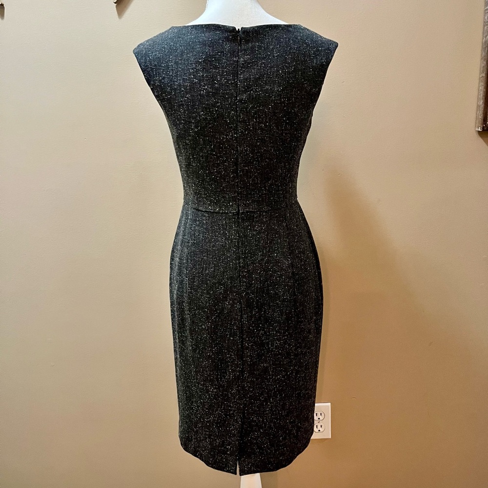White House Black Market Dark Gray Sheath Dress Size 2 - Picture 4 of 10
